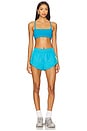 view 4 of 4 Criss Cross Sports Bra in Aqua