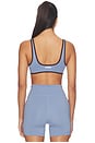 view 3 of 4 SOUTIEN-GORGE DE SPORT À BASE ARRONDIE  CURVED HEM SPORTS BRA in Glacier & Espresso