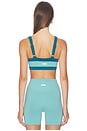 view 3 of 4 Straight Neck Sports Bra in Mist & Deep Sea