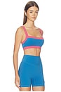 view 2 of 4 Straight Neck Sports Bra in Waves & Punch