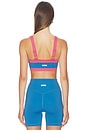 view 3 of 4 Straight Neck Sports Bra in Waves & Punch