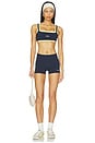 view 4 of 4 Scoop Layered Bra in Navy & Lemon
