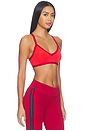 view 4 of 5 Reversible V Neck Sports Bra in Terracotta, Ruby, & Navy