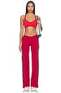 view 6 of 5 Reversible V Neck Sports Bra in Terracotta, Ruby, & Navy