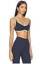 view 2 of 4 Curved Hem Sports Bra in Navy