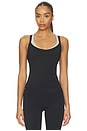 view 1 of 4 X Olivia Jade V Layered Tank Top in Black