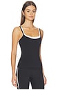 view 2 of 4 Layered Tank Top in Black