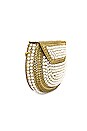 view 3 of 5 Pearl Metal Bag in Gold & Ivory