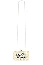 view 5 of 5 Wifey Medium Clutch in Black & White