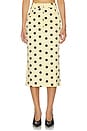 view 1 of 6 JUPE MIDI TINA in Polka Dot Lemon
