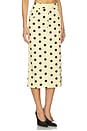 view 2 of 6 JUPE MIDI TINA in Polka Dot Lemon