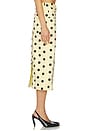 view 3 of 6 JUPE MIDI TINA in Polka Dot Lemon