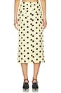 view 4 of 6 JUPE MIDI TINA in Polka Dot Lemon