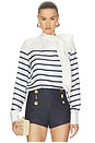 view 1 of 4 Johanna Blouse in Stripe Navy