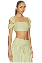 view 2 of 5 Sia Top in Polka Dot Lemon