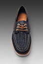 view 3 of 5 Sully Woven Boat Shoe in Navy