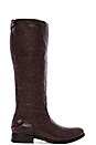 view 1 of 5 Melissa Button Back Zip Boot in Dark Brown