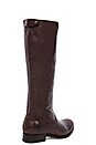 view 4 of 5 Melissa Button Back Zip Boot in Dark Brown