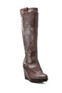 view 2 of 5 Wedge Boot in Dark Brown