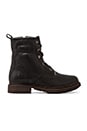 view 1 of 5 Valerie Lace Up Lamb Shearling Lined Boot in Black