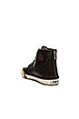 view 3 of 6 Greene High Back Zip Rabbit Shearling Sneaker in Black