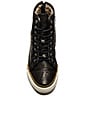 view 4 of 6 Greene High Back Zip Rabbit Shearling Sneaker in Black