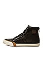 view 5 of 6 Greene High Back Zip Rabbit Shearling Sneaker in Black