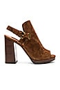 view 1 of 5 Karissa Shield Sling Sandal in Wood