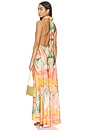 view 3 of 3 Sunset Haven Open Back Low Halter Dress in Sunset Haven