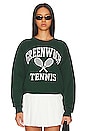 view 1 of 4 Greenwich Tennis Crewneck Sweatshirt in Forest