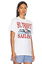 view 2 of 4 Saint Tropez Sailing T Shirt in White