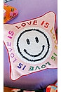 view 3 of 4 TRAVESSEIRO BORDADO LOVE IS LOVE NEEDLEPOINT PILLOW in 