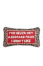 view 1 of 3 Leopard Print Needlepoint Pillow in 