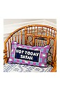 view 3 of 3 Not Today Satan Needlepoint Pillow in 