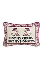 view 1 of 4 Not My Circus Needlepoint Pillow in 