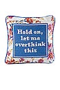 view 1 of 2 Overthink Needlepoint Pillow in 