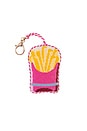 view 1 of 2 French Fries Bag Charm in Green & Pink