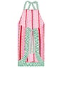 view 2 of 2 Snowwood Stripe Apron in Red & Light Pink & Green
