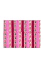 view 3 of 5 Snowwood Stripe Tablecloth in Red & Light Pink & Green