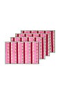 view 1 of 6 Snowwood Stripe Placemats Set Of 4 in Red & Light Pink & Green