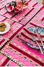 view 4 of 6 Snowwood Stripe Placemats Set Of 4 in Red & Light Pink & Green