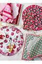 view 6 of 6 Snowwood Stripe Placemats Set Of 4 in Red & Light Pink & Green