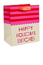 view 2 of 3 Happy Holidays Bitches Gift Bag Set Of 3 in 