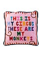 view 1 of 4 My Circus Needlepoint Pillow in 