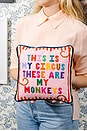 view 3 of 4 My Circus Needlepoint Pillow in 