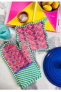 view 4 of 5 Pink Pot Holder & Oven Mitt in 