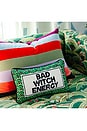 view 4 of 4 Bad Witch Energy Needlepoint Pillow in 