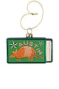 view 1 of 2 ORNAMENTO AUSTIN MATCHBOOK ORNAMENT in Green