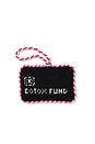 view 1 of 2 DÉCORATION BLACK CARD NEEDLEPOINT ICON ORNAMENT in Black