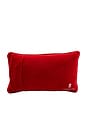 view 2 of 4 CHECK IT TWICE NEEDLEPOINT PILLOW 필로우 in Red & White